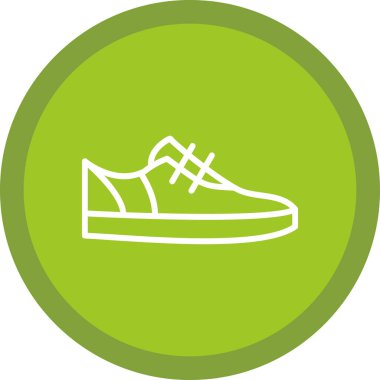 Ayakkabı. Web simgesi basit illüstrasyon 