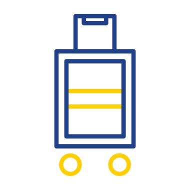 Bavul 'un basit bir çizimi 