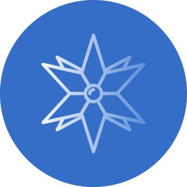 Pusula. Web simgesi basit illüstrasyon