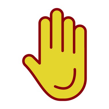 El simgesinin vektör illüstrasyonu 