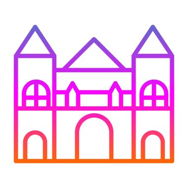 Bina. Web simgesi basit tasarım