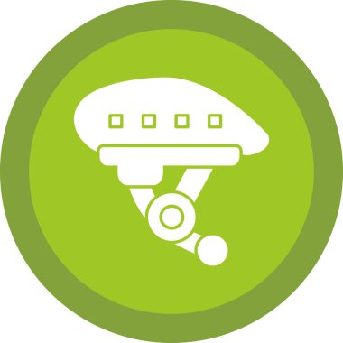 Bisiklet kask simge vektör çizim