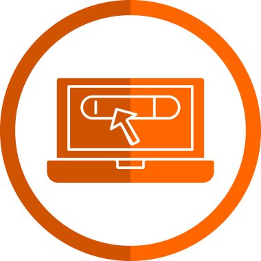 dizüstü bilgisayar simgesi, vektör illüstrasyonu basit tasarım