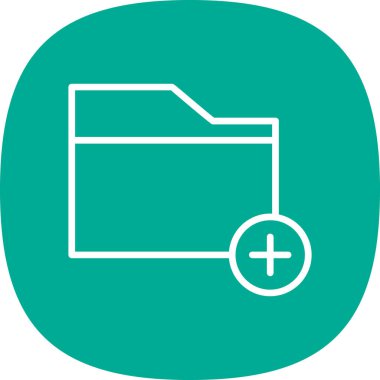 klasör web simgesi, vektör çizim