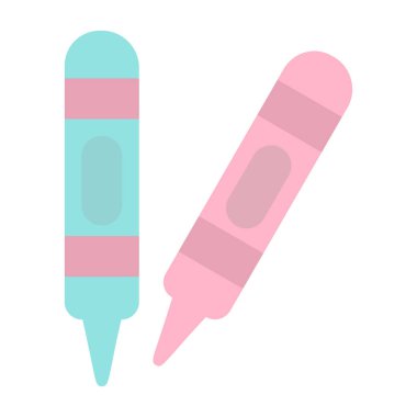 Boya kalemi simge vektör çizim