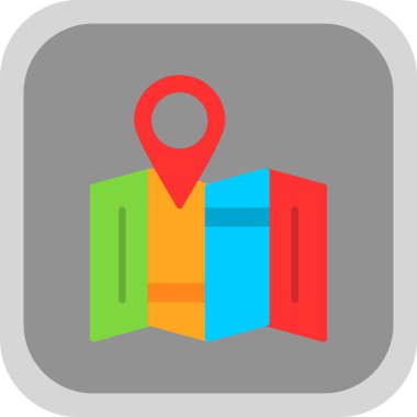 konum pin simgesi, vektör illüstrasyonu basit tasarım