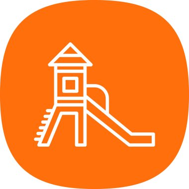 oyun alanı simgesi soyut arkaplanda izole edildi