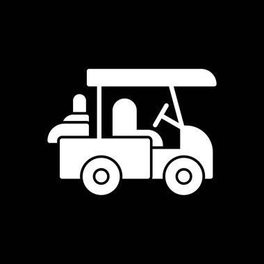 golf ikonu vektör illüstrasyonu