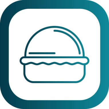 Makaronlar pasta web simgesi, vektör illüstrasyonu 