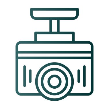 Kamera. Web simgesi basit illüstrasyon