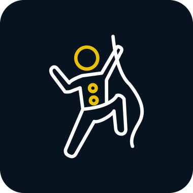 Web simgesi vektör illüstrasyonuna tırmanılıyor