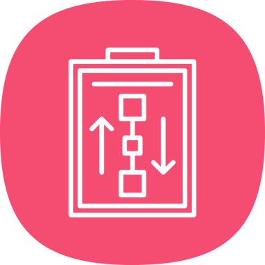 Çalışma Akımı web simgesi basit illüstrasyon 