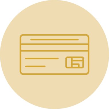 Kredi kartı simgesi, vektör illüstrasyonu