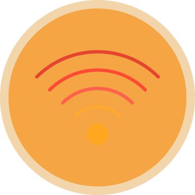 kablosuz simge, kablosuz ağ sembolü, vektör illüstrasyonu 