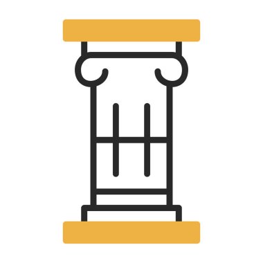 Sütun. Web simgesi basit illüstrasyon