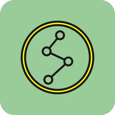 Soyut arkaplanda paylaşım simgesi izole edildi