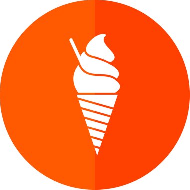 dondurma simgesi, vektör illüstrasyonu 