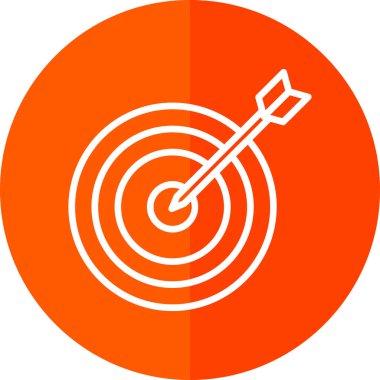Hedef. Web simgesi basit illüstrasyon