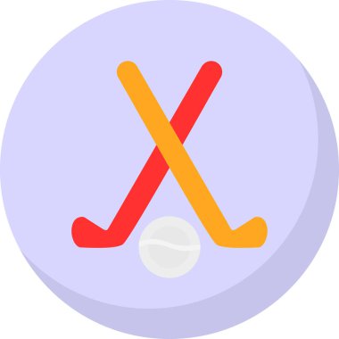 Hokey. Web simgesi basit illüstrasyon