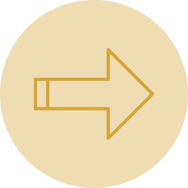 ok simgesi, vektör illüstrasyonu 