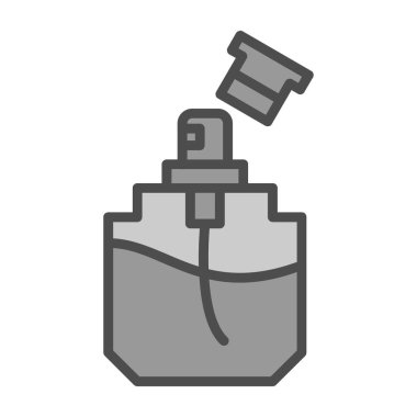 Parfüm ikonu vektörü web ve mobil uygulama tasarımı için beyaz arkaplanda izole edilmiş, parfüm logosu konsepti