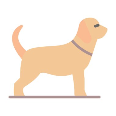 köpek simgesi, vektör illüstrasyonu basit tasarım