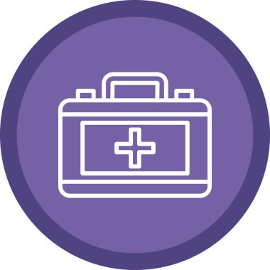 ilk yardım kiti vektör simgesi 