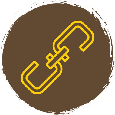 bağlantı vektörü glyph düz simgesi