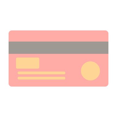 Kredi kartı simgesi, vektör illüstrasyonu