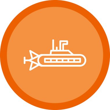 Denizaltı vektör simgesi 