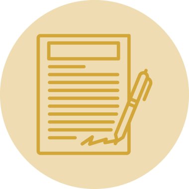 Belge simgesinin vektör illüstrasyonu