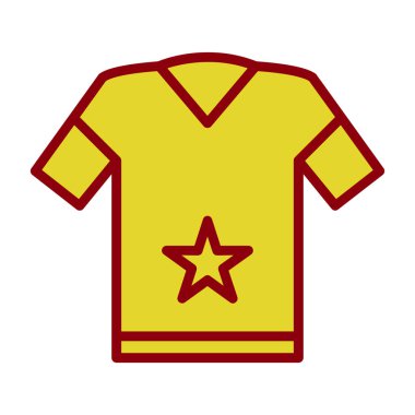 t-shirt simgesi veya logo izole edilmiş işaret sembolü çizimi