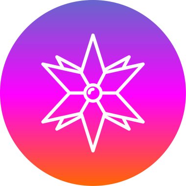 Çemberdeki bir çiçeğin vektör çizimi