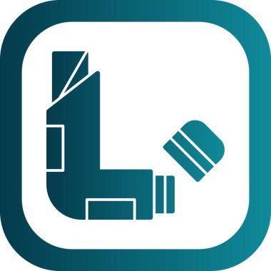 Tek izole edilmiş simgenin vektör illüstrasyonu