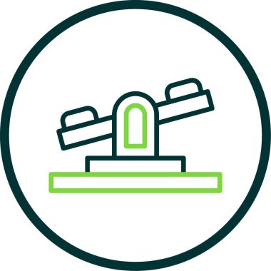 Bir bina simgesinin vektör illüstrasyonu