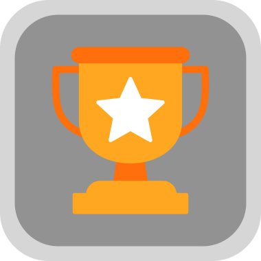 Ödül kupası. Web simgesi basit illüstrasyon 