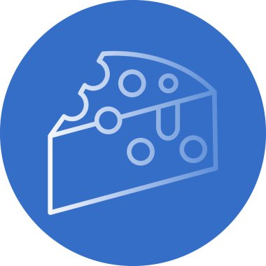 Peynir simgesi, vektör illüstrasyonu basit tasarım