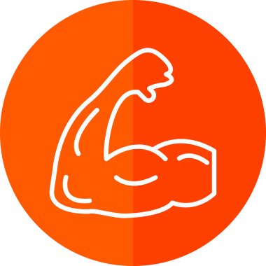 pazı simgesi. Web için basit kas vektör simgesi çizimi