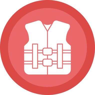 can yeleği simgesi, vektör illüstrasyonu basit tasarım