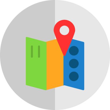 harita pin konumu simgesi düz biçimli