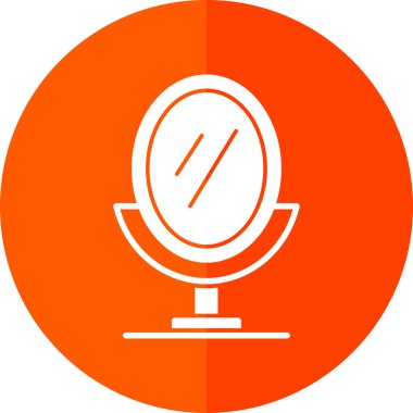 ayna simgesi, ağ basit illüstrasyon