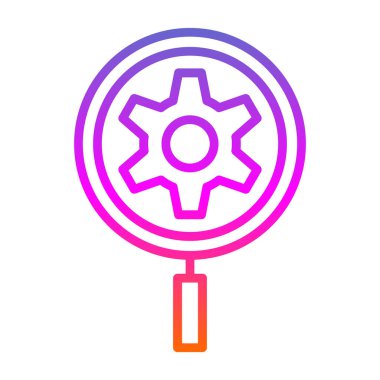 Arama Simgesi - Büyütme Cam Vektörü, Tasarım, Sunum, Web Sitesi veya Uygulamalar İçin İmza ve Sembol.