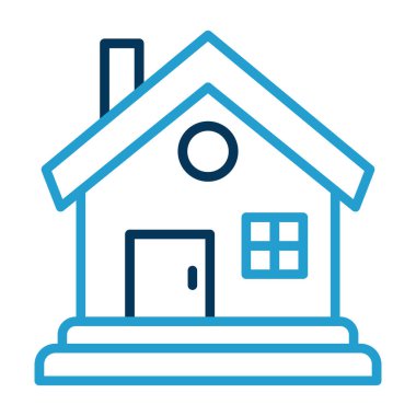 Ev vektör tasarımı. Ev düz simgesi 