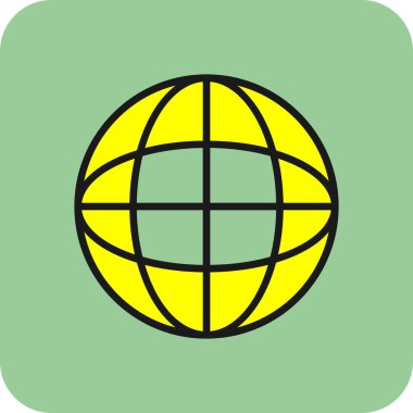 küresel internet simgesi. vektör illüstrasyonu