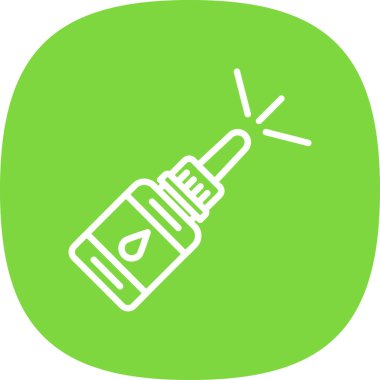 Burun spreyi ikonu. vektör illüstrasyonu                       