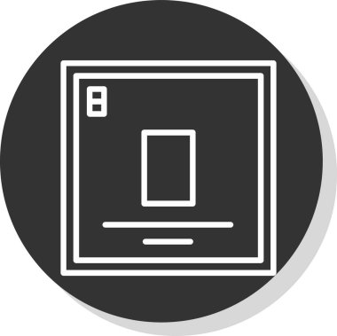 Modern b 'nin vektör illüstrasyonu eksik simgesi