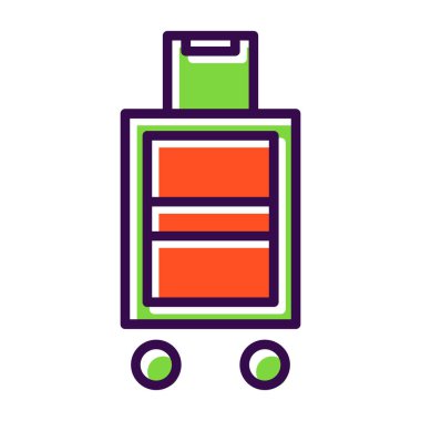 Bavul 'un basit bir çizimi 