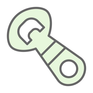 Şişe açıcı simgesinin vektör illüstrasyonu