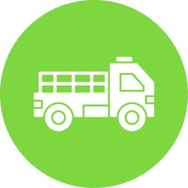 Düz pikap kamyon çizgisi resimleme  