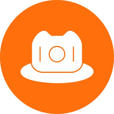 hat simgesi, vektör illüstrasyonu basit tasarım